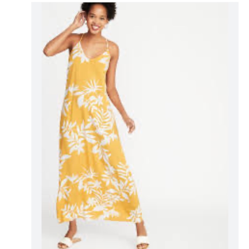 OLD NAVY V-Neck Maxi Shift Dress